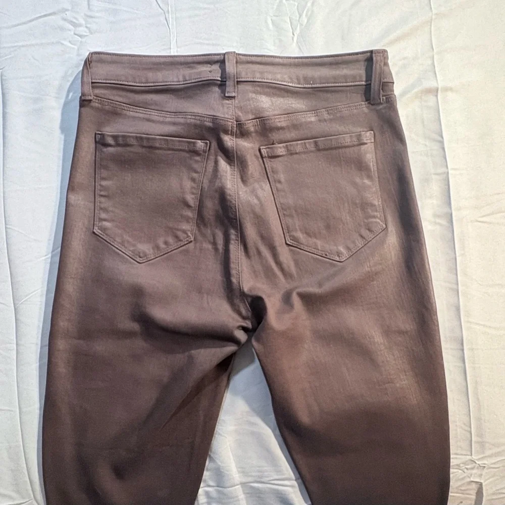 LAGENCE Margot Brown Coated High Rise Skinny Ankle Jeans Sz 29 🧡 - Picture 6 of 10